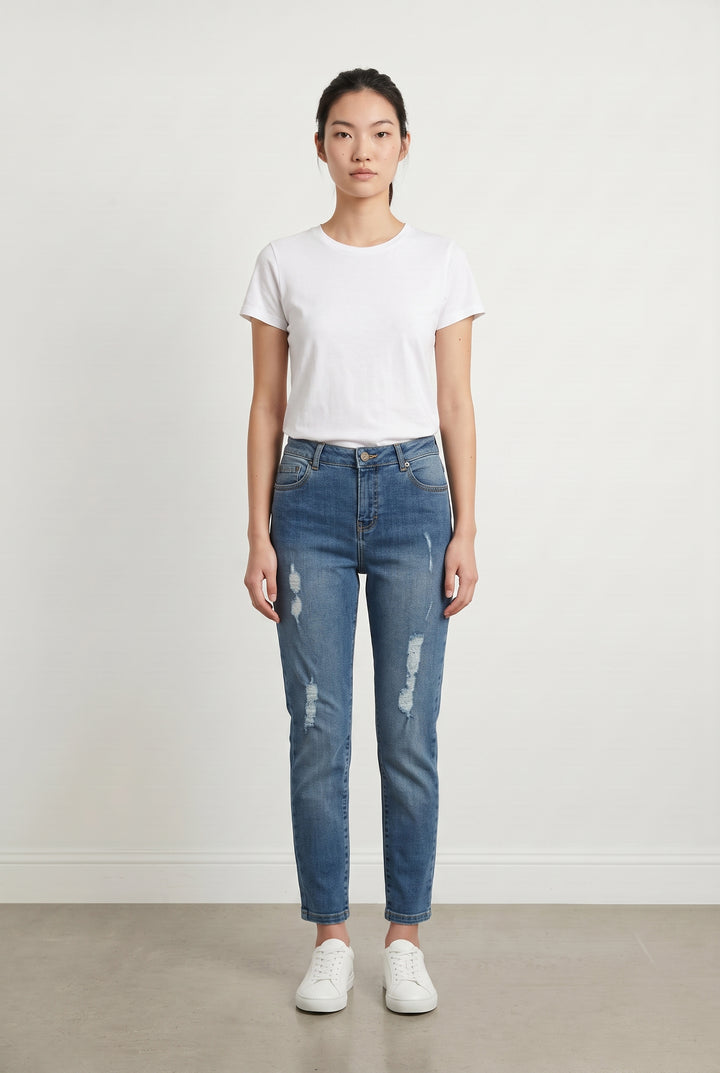 Jean Délavé Bleu - Taille XS/34 de la marque The Kooples | PARAD113857 - Vendu par Paradigme - Image 1