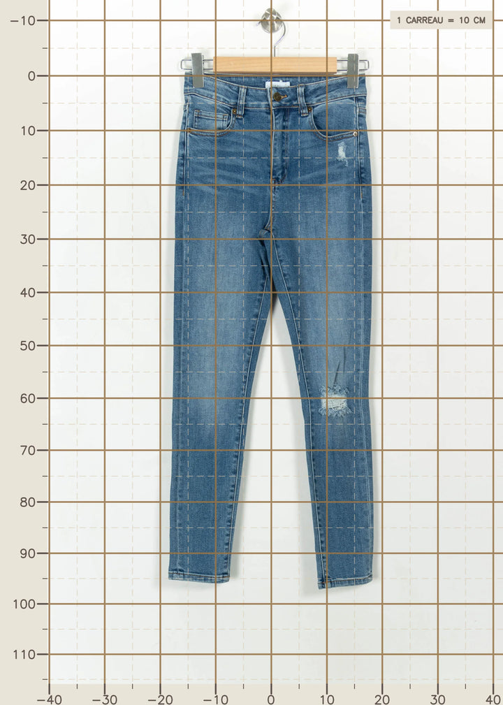 Jean Skinny Bleu - Taille S/36 de la marque Kookai | PARAD113858 - Vendu par Paradigme - Image 4