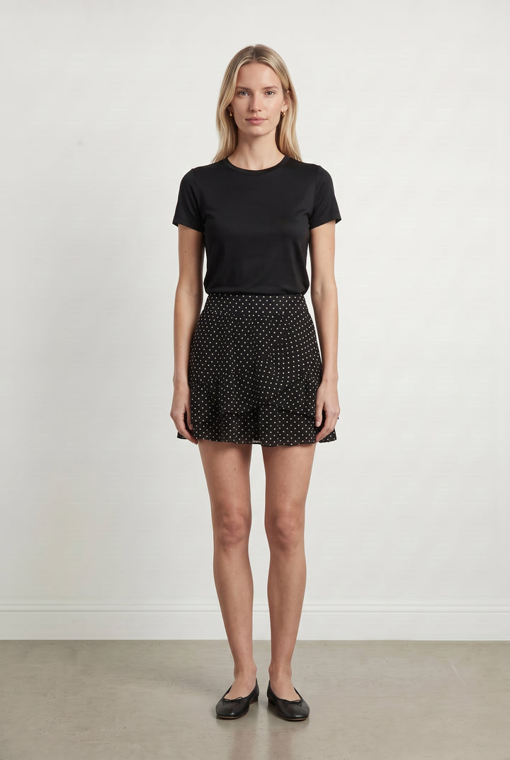 Jupe Courte Noire et Blanche - Taille S/36 de la marque Sézane | PARAD113860 - Vendu par Paradigme - Image 1