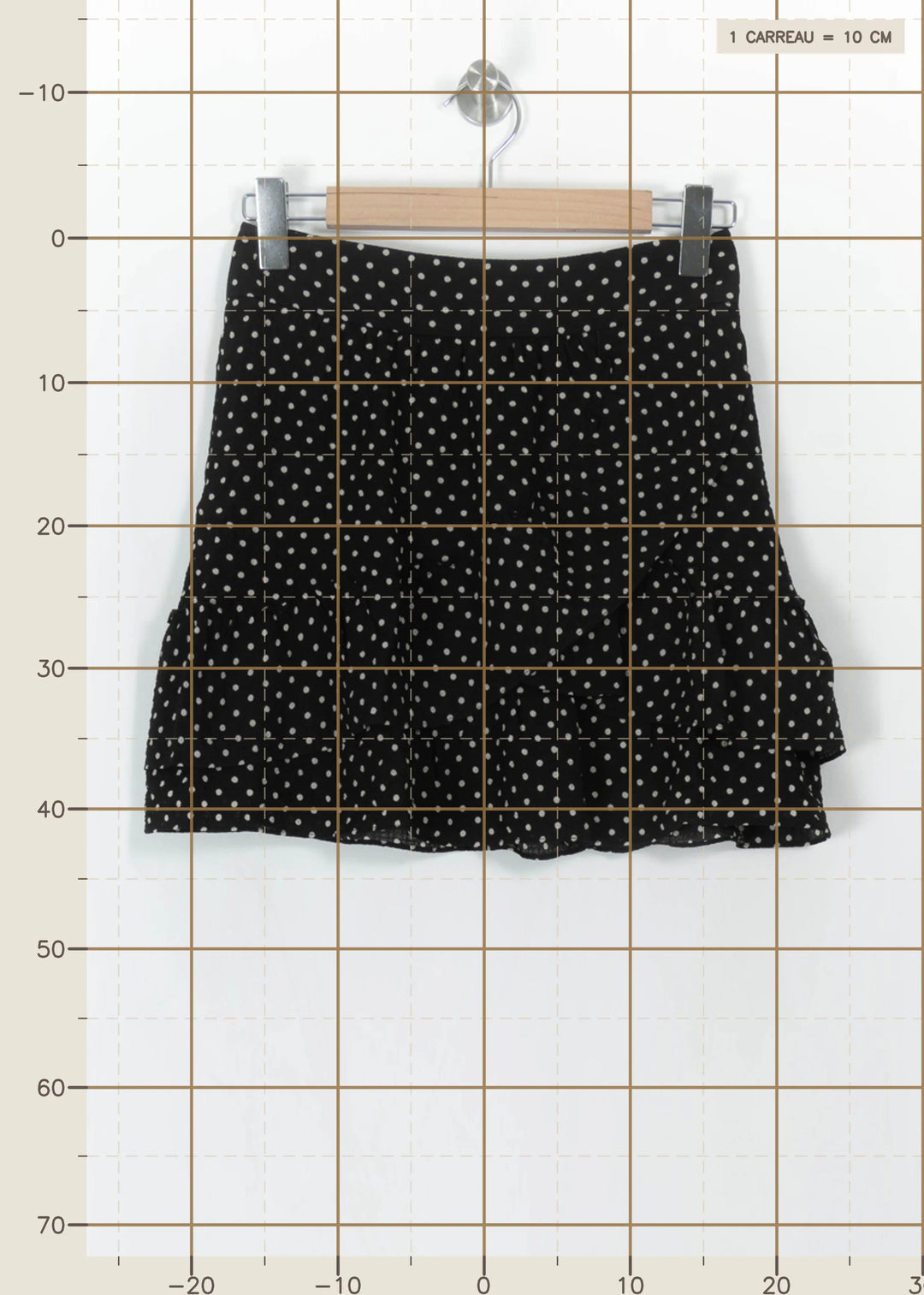 Jupe Courte Noire et Blanche - Taille S/36 de la marque Sézane | PARAD113860 - Vendu par Paradigme - Image 4