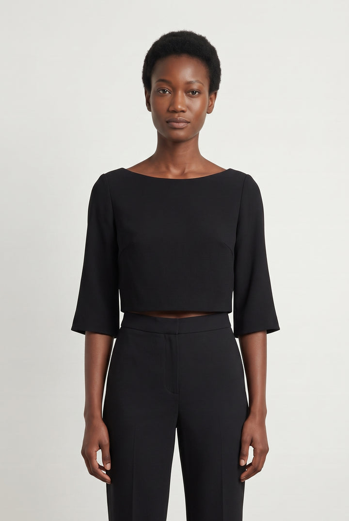 Top Noir - Taille S/36 de la marque Uni Paris | PARAD113861 - Vendu par Paradigme - Image 1