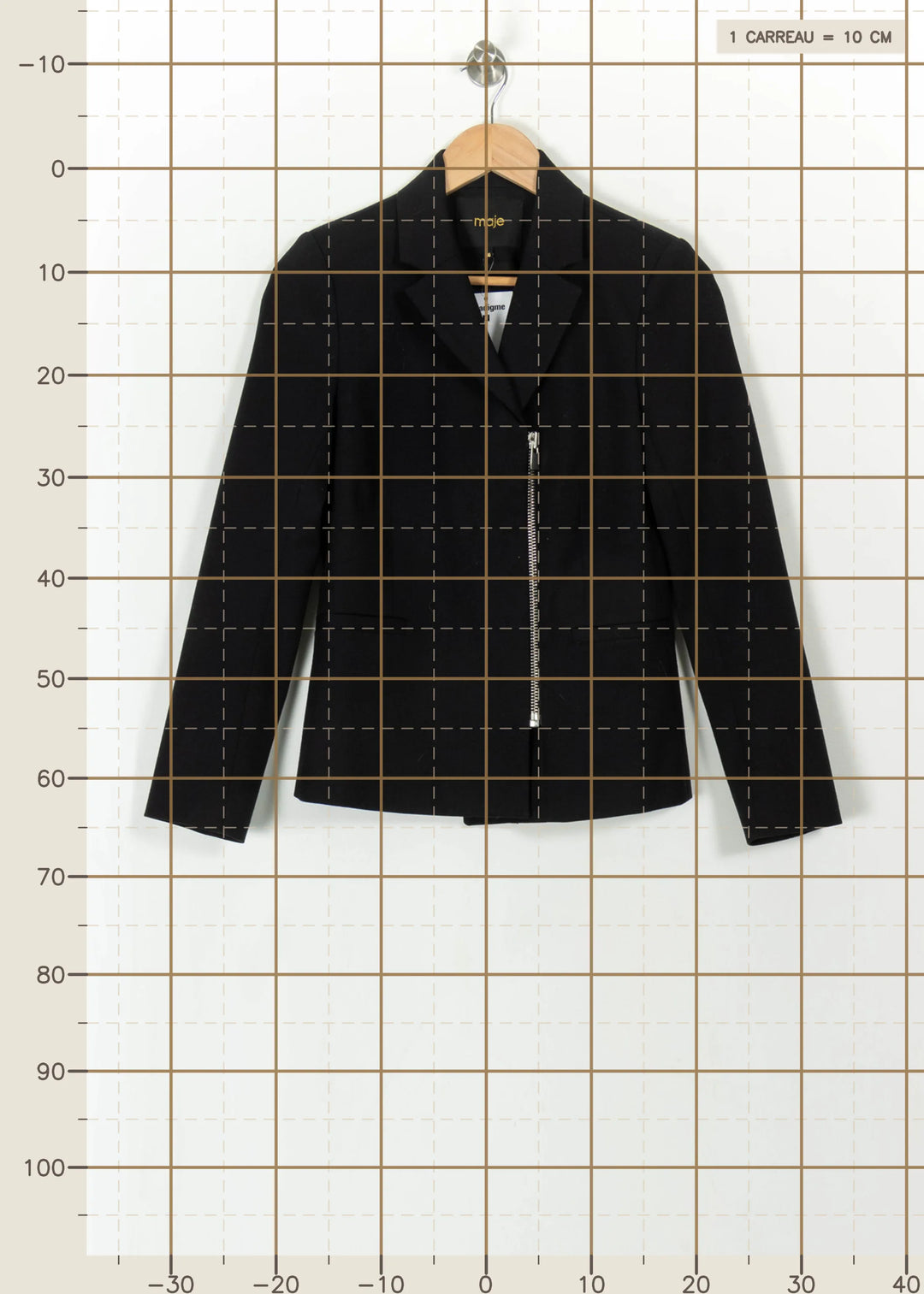 Veste Tailleur Noire - Taille M/38 de la marque Maje | PARAD113863 - Vendu par Paradigme - Image 4