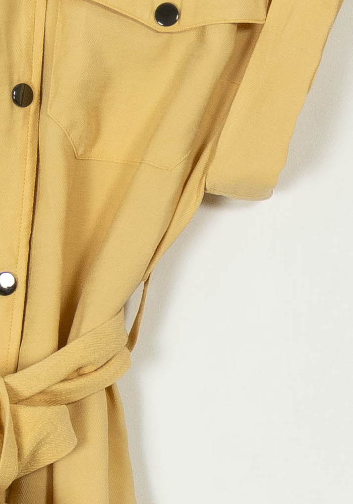 Robe Chemise Jaune - Taille S/36 de la marque ba&amp;sh | PARAD113865 - Vendu par Paradigme - Image 3