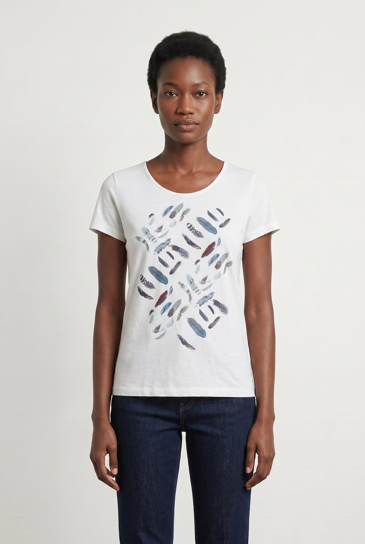 Tee-shirt Blanc - Taille S/36 de la marque Caroll | PARAD113867 - Vendu par Paradigme - Image 1