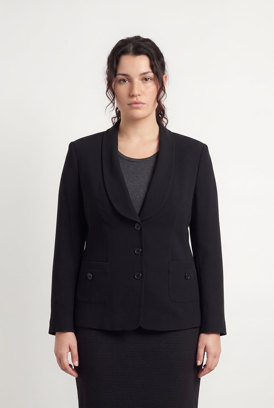 Blazer Noir - Taille XL/42 de la marque Marina Rinaldi | PARAD113871 - Vendu par Paradigme - Image 1