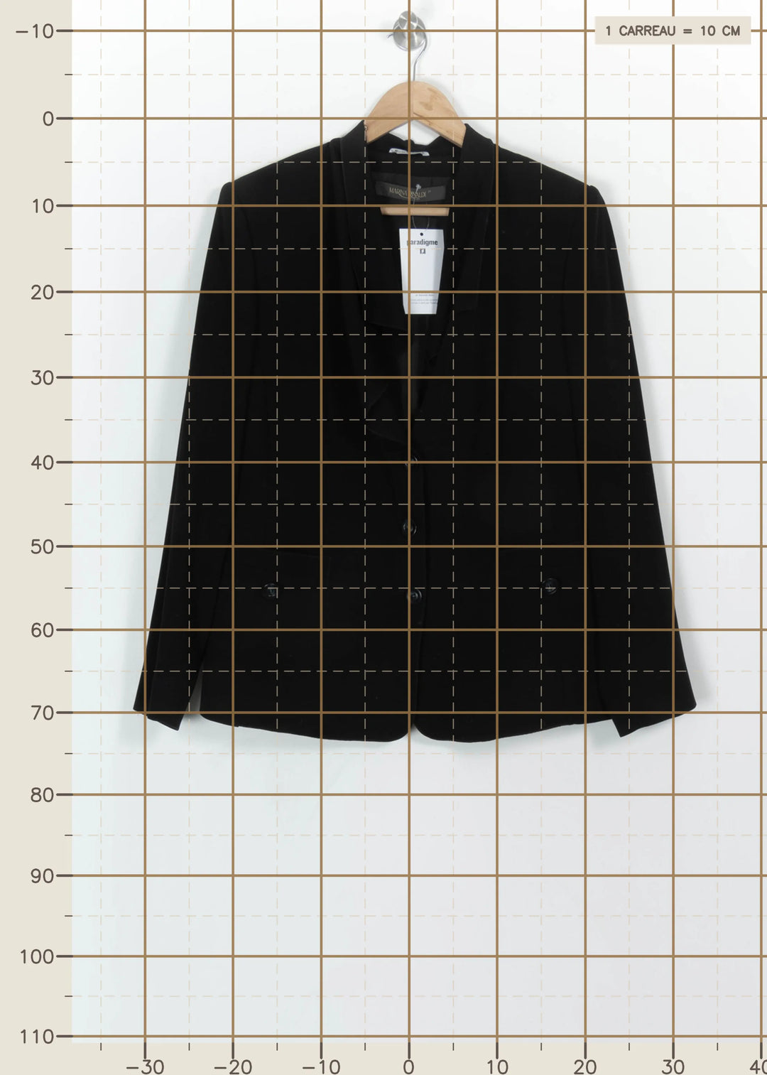 Blazer Noir - Taille XL/42 de la marque Marina Rinaldi | PARAD113871 - Vendu par Paradigme - Image 4
