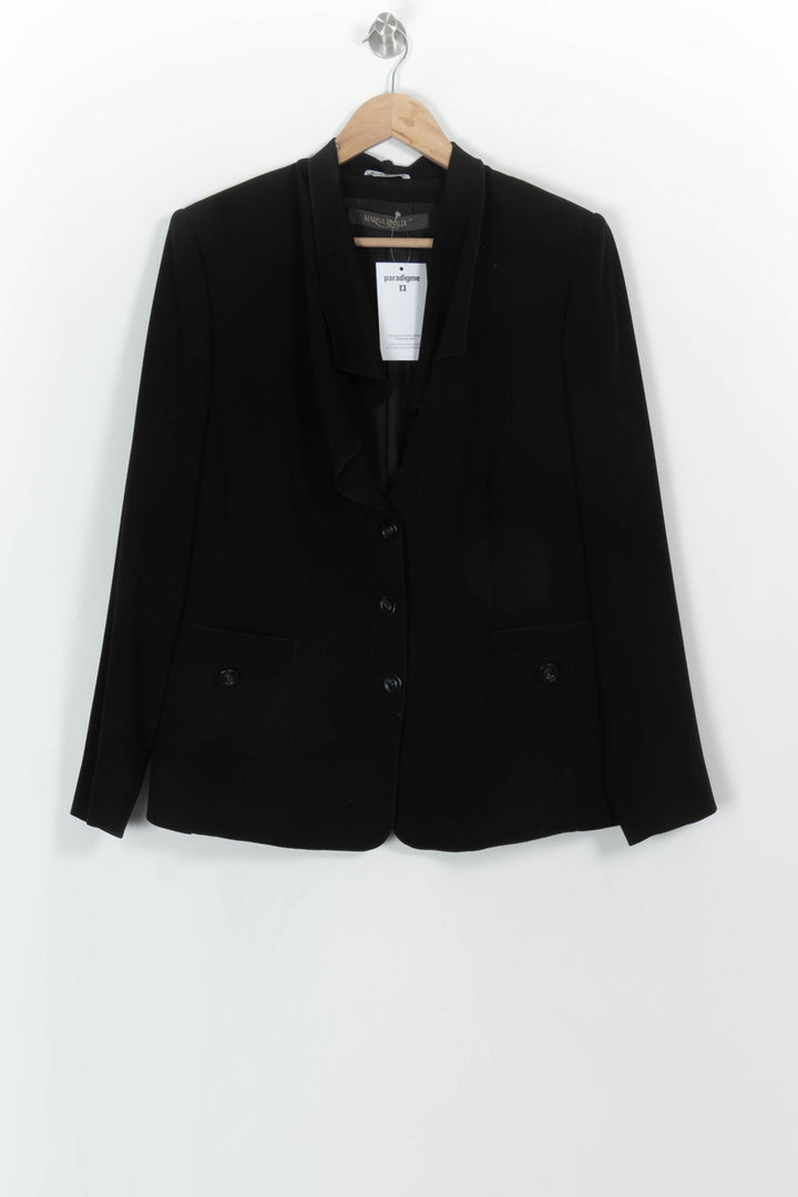 Blazer Noir - Taille XL/42 de la marque Marina Rinaldi | PARAD113871 - Vendu par Paradigme - Image 2