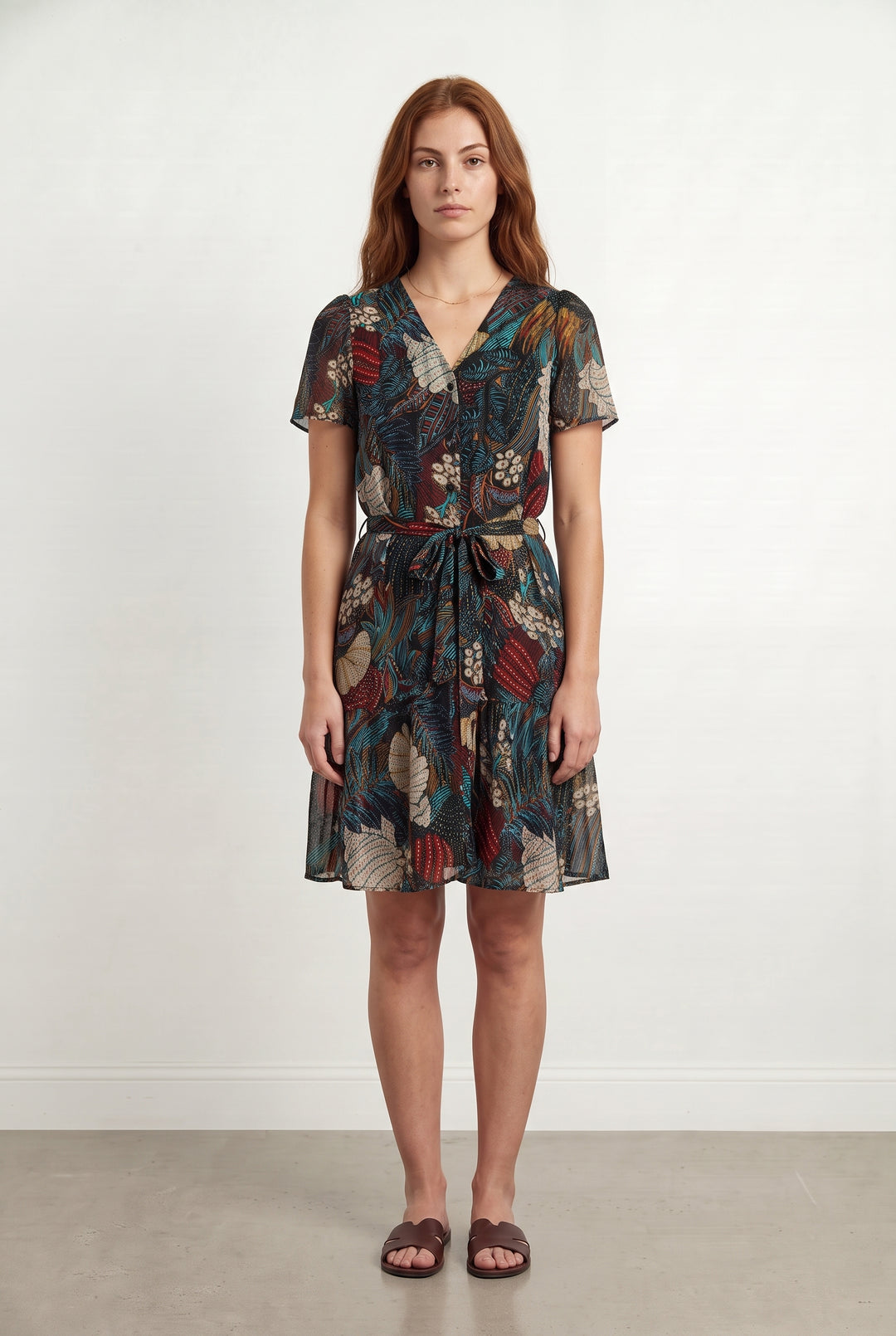 Robe Multicolore - Taille M/38 de la marque La Fée Maraboutée | PARAD113875 - Vendu par Paradigme - Image 1