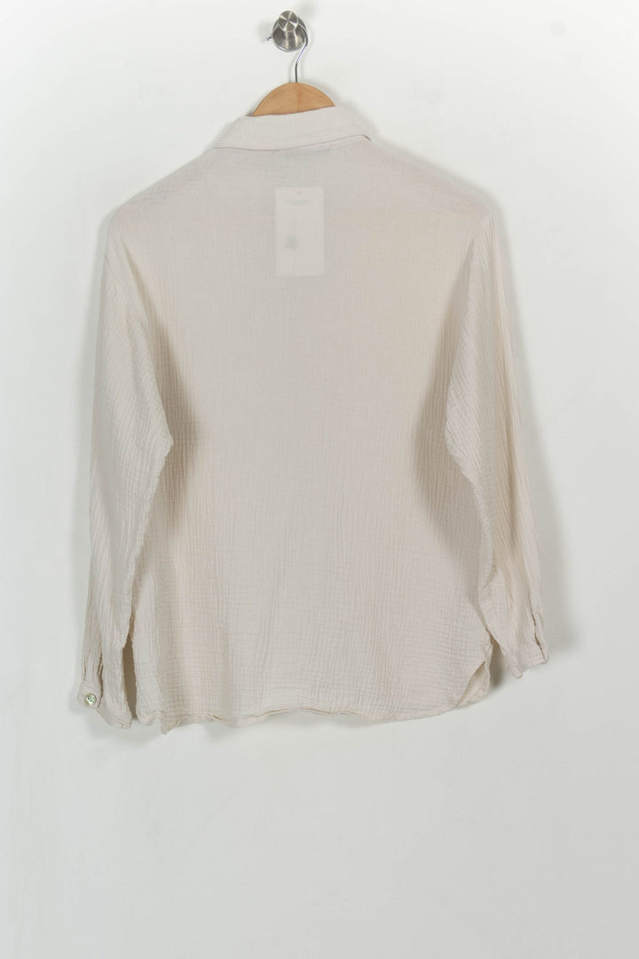 Chemisier Blanc - Taille M/38 de la marque La Fée Maraboutée | PARAD113876 - Vendu par Paradigme - Image 5