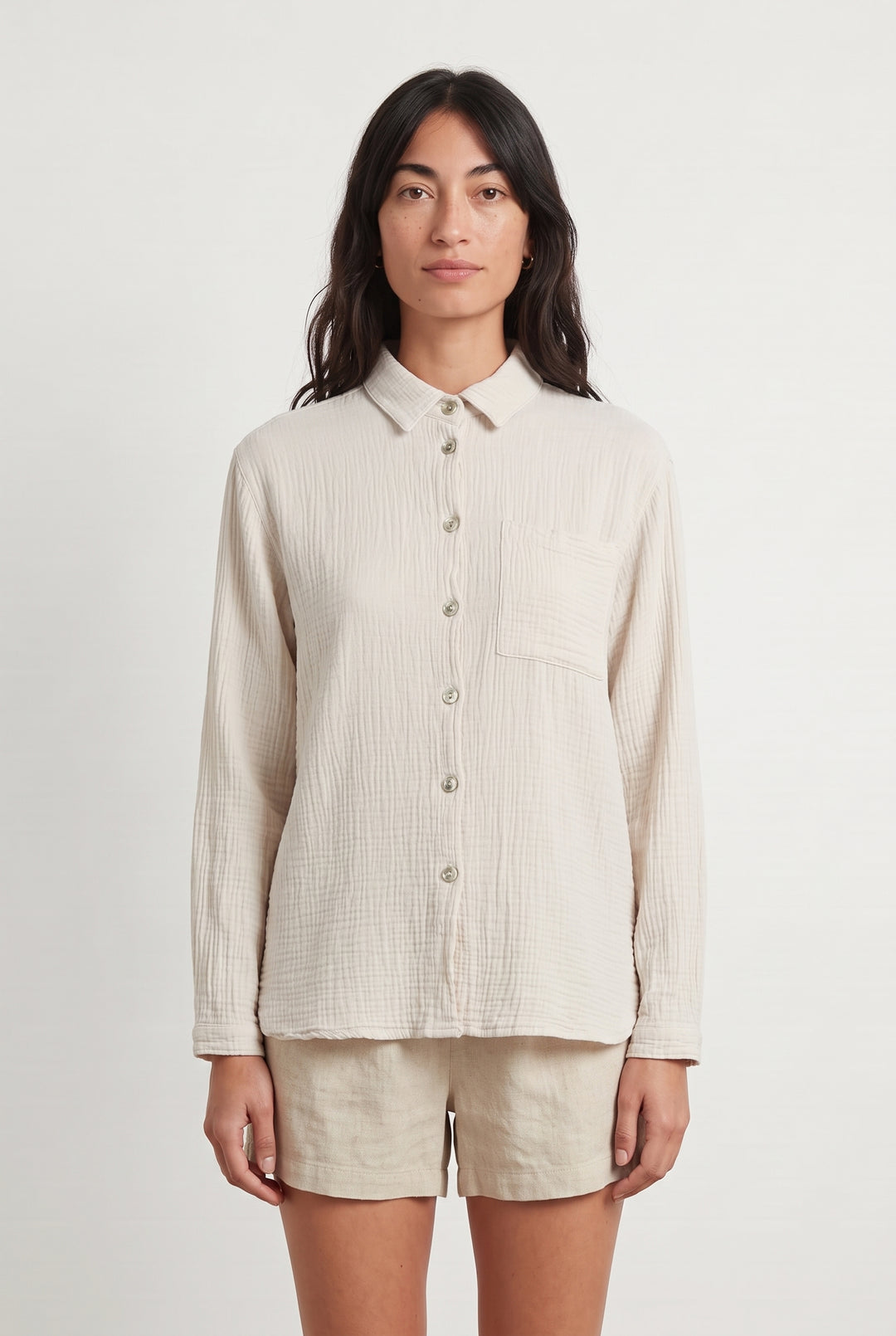 Chemisier Blanc - Taille M/38 de la marque La Fée Maraboutée | PARAD113876 - Vendu par Paradigme - Image 1