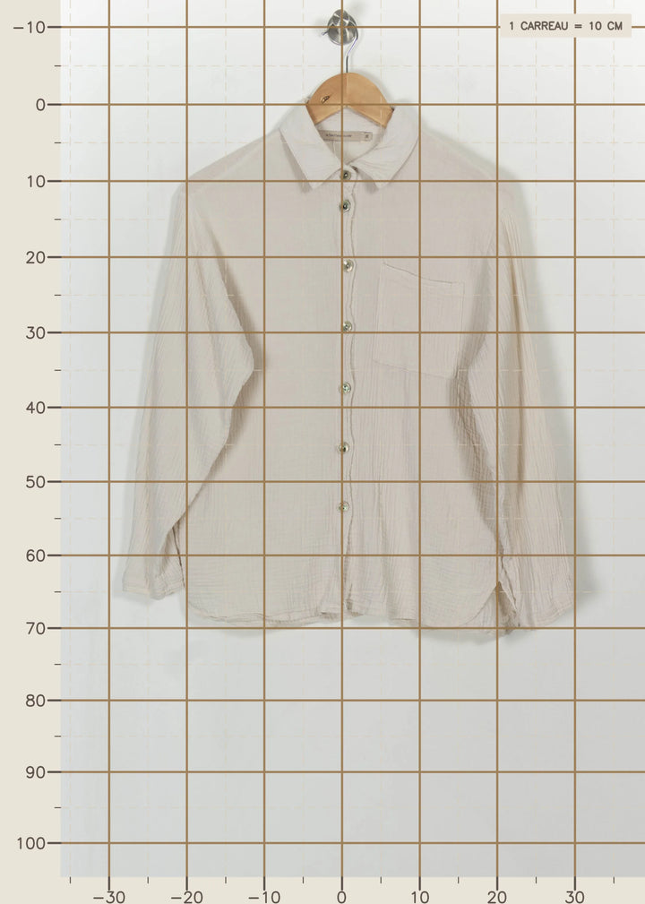 Chemisier Blanc - Taille M/38 de la marque La Fée Maraboutée | PARAD113876 - Vendu par Paradigme - Image 4