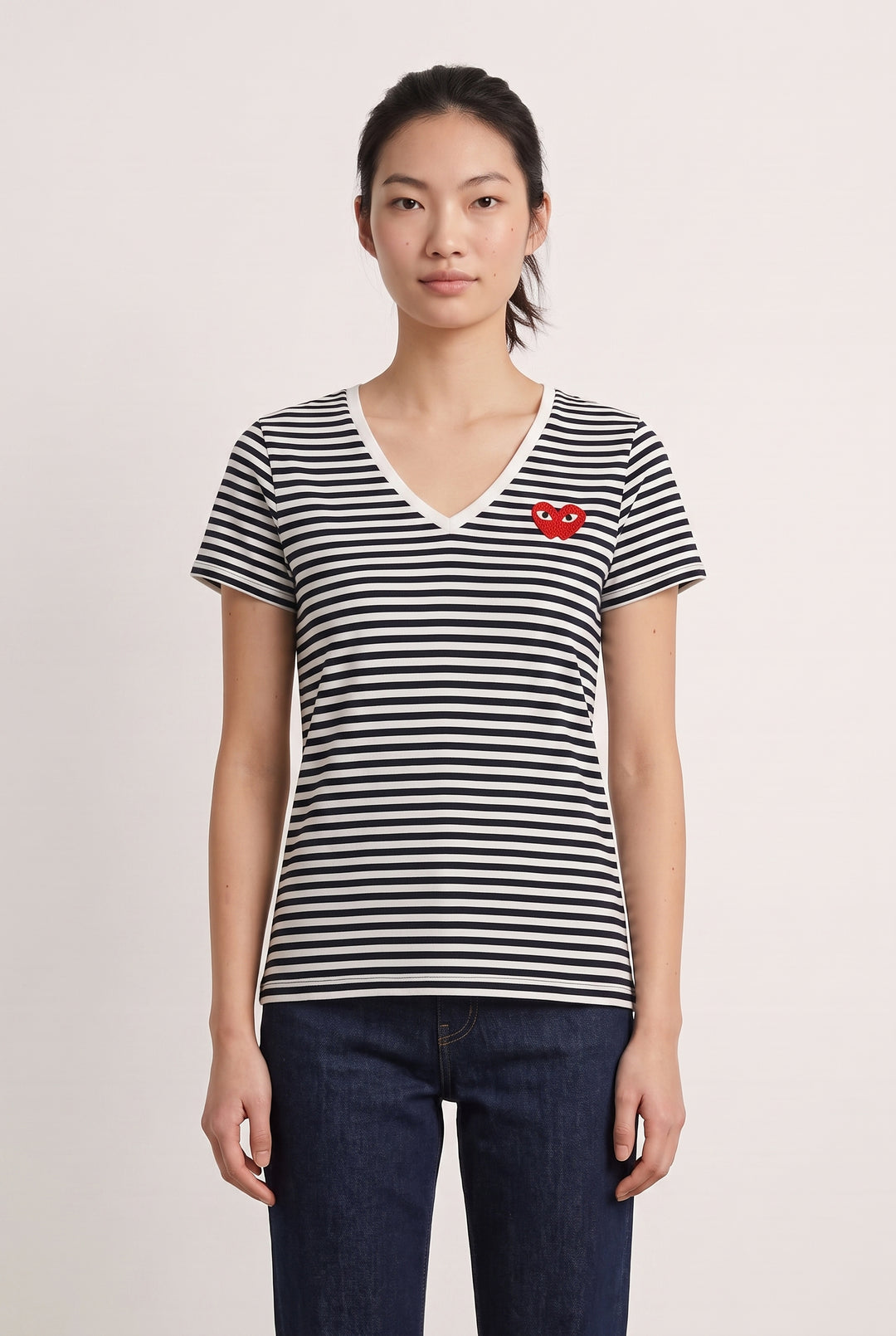 Tee-shirt Rayé Noir et Blanc - Taille S/36 de la marque I.Code | PARAD113878 - Vendu par Paradigme - Image 1
