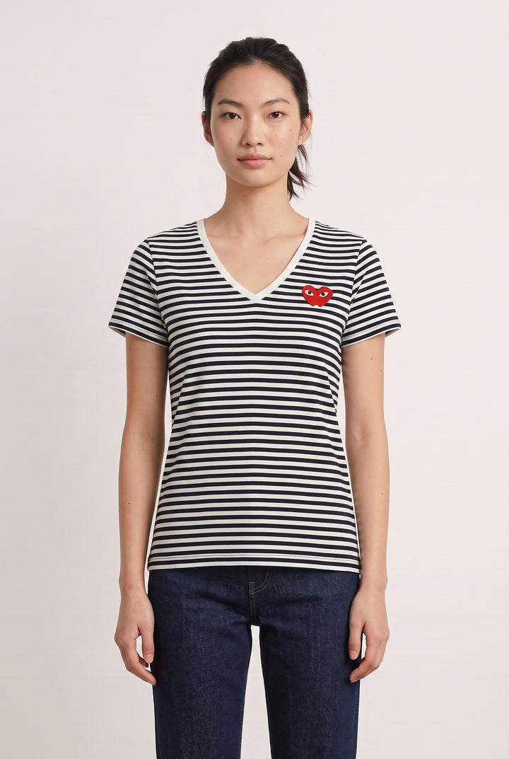 Tee-shirt Rayé Noir et Blanc - Taille S/36 de la marque I.Code | PARAD113878 - Vendu par Paradigme - Image 1