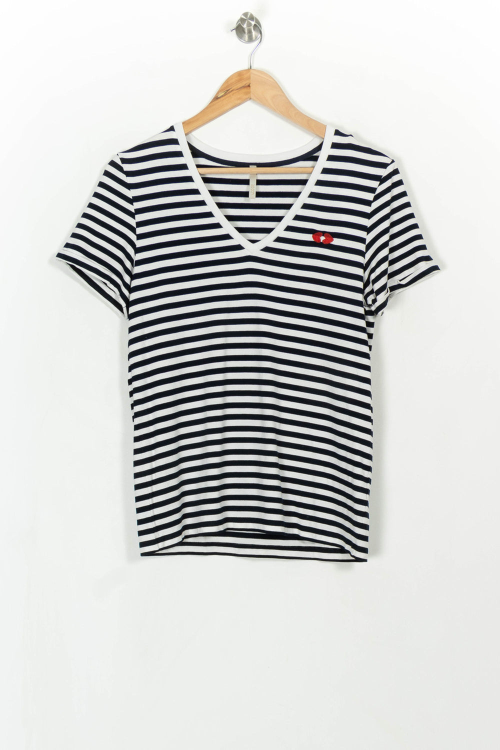 Tee-shirt Rayé Noir et Blanc - Taille S/36 de la marque I.Code | PARAD113878 - Vendu par Paradigme - Image 2