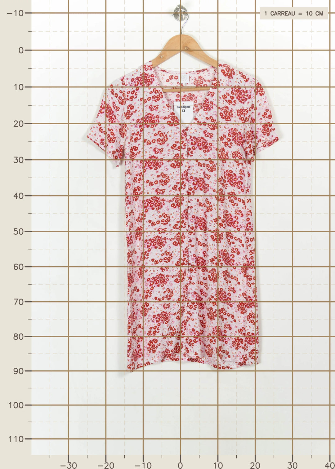 Robe Fleurie Rose et Rouge - Taille XS/34 de la marque Karl Marc John | PARAD113880 - Vendu par Paradigme - Image 4