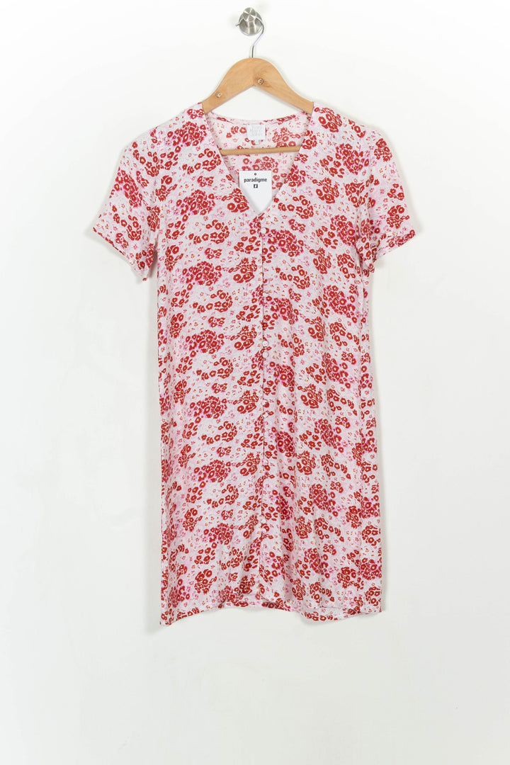 Robe Fleurie Rose et Rouge - Taille XS/34 de la marque Karl Marc John | PARAD113880 - Vendu par Paradigme - Image 2