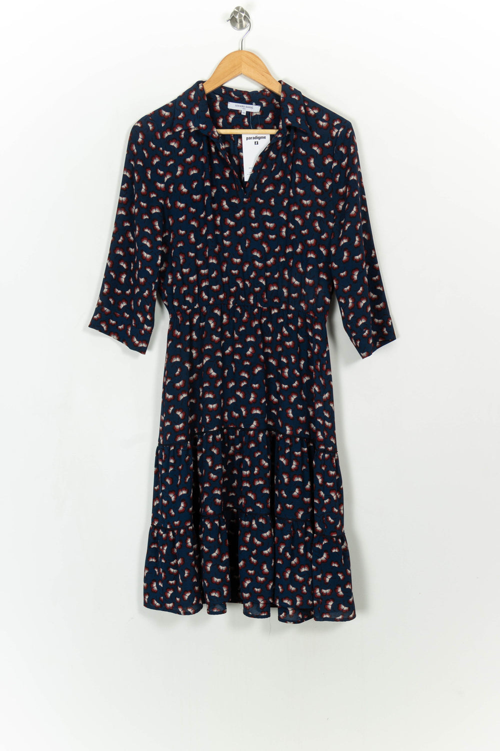 Robe Midi Bleue et Rouge - Taille M/38 de la marque Gerard Darel | PARAD113881 - Vendu par Paradigme - Image 2