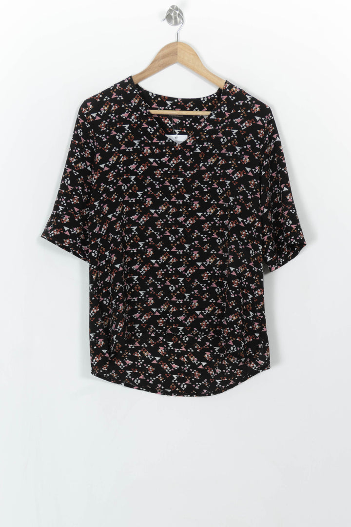 Blouse Noire et Rose - Taille S/36 de la marque La Fée Maraboutée | PARAD113882 - Vendu par Paradigme - Image 2