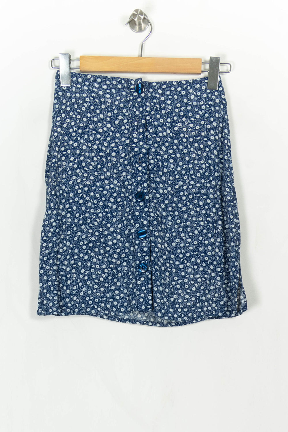 Jupe Fleurie Bleue et Blanche - Taille XS/34 de la marque Karl Marc John | PARAD113886 - Vendu par Paradigme - Image 2