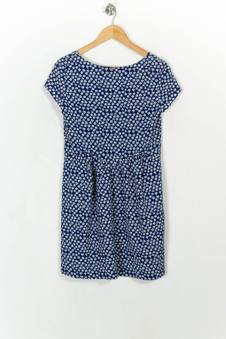 Robe Fleurie Bleue et Blanche - Taille XS/34 de la marque I.Code | PARAD113888 - Vendu par Paradigme - Image 5