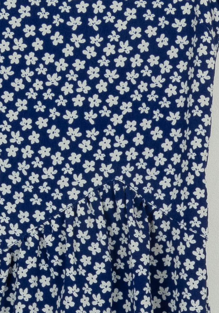 Robe Fleurie Bleue et Blanche - Taille XS/34 de la marque I.Code | PARAD113888 - Vendu par Paradigme - Image 3