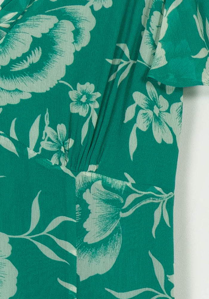 Robe Longue Verte et Blanche - Taille M/38 de la marque Petite Mendigote | PARAD113889 - Vendu par Paradigme - Image 3