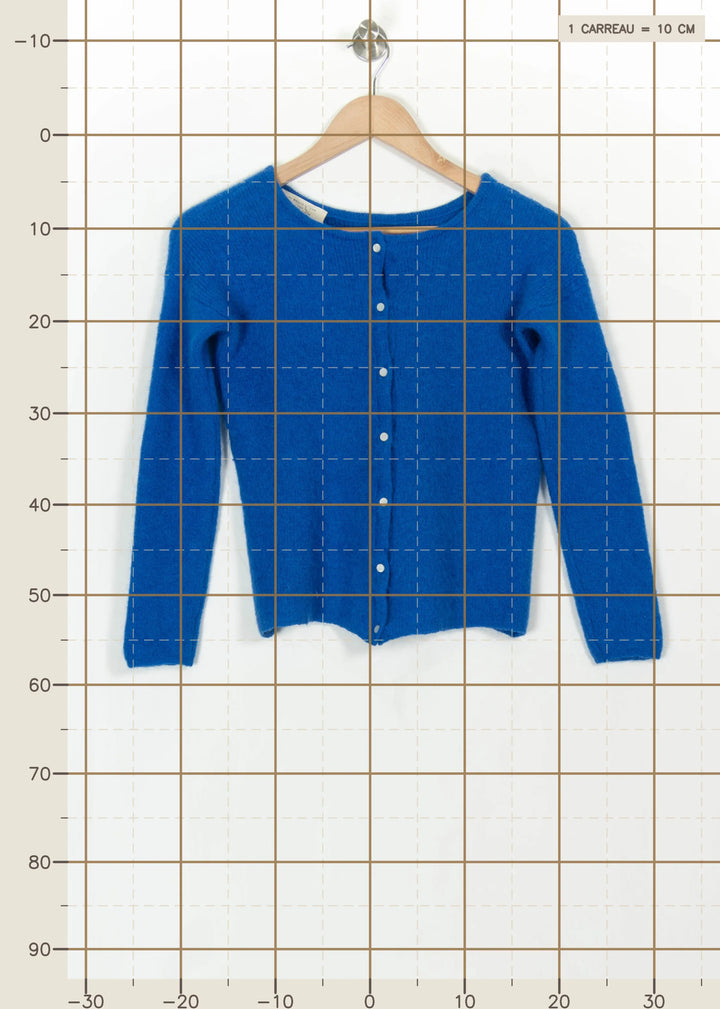 Cardigan Bleu - Taille XS/34 de la marque Sézane | PARAD113890 - Vendu par Paradigme - Image 4