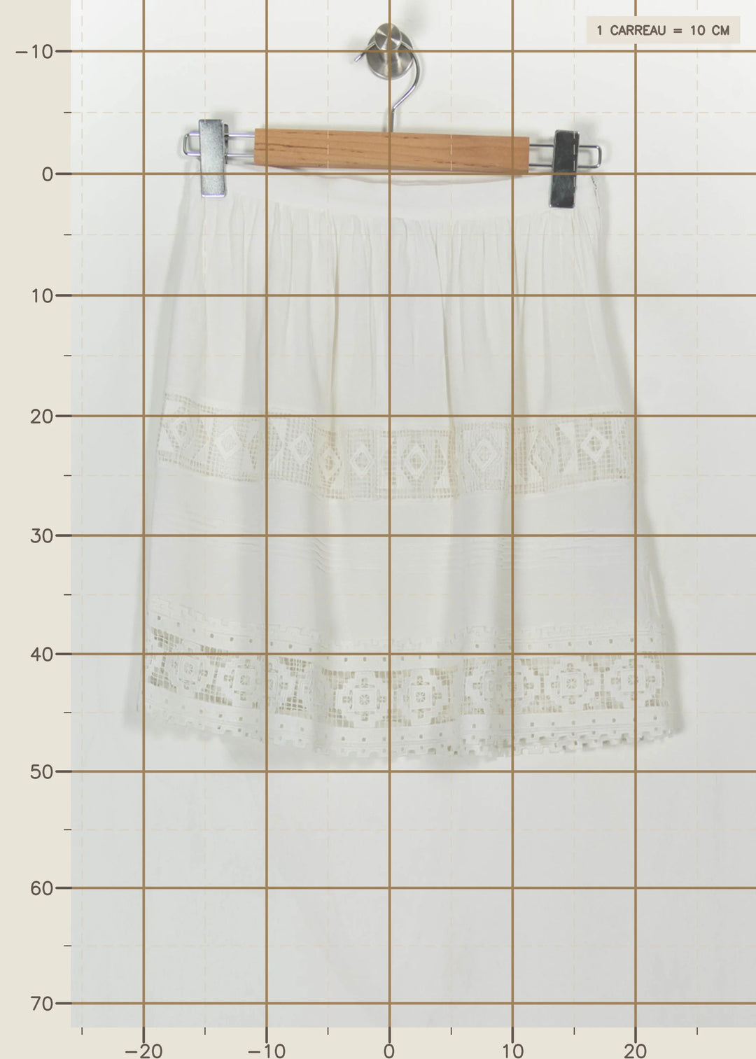 Jupe Courte Blanche - Taille S/36 de la marque Suncoo | PARAD113893 - Vendu par Paradigme - Image 4