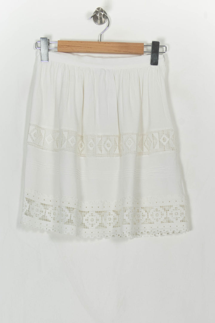 Jupe Courte Blanche - Taille S/36 de la marque Suncoo | PARAD113893 - Vendu par Paradigme - Image 2
