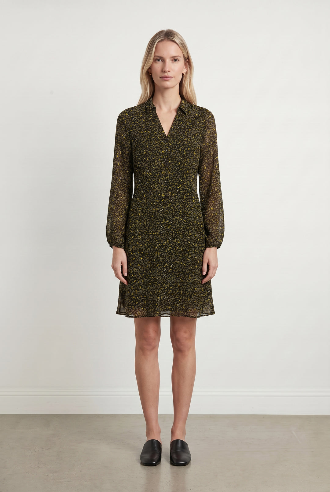Robe Midi Noire et Jaune - Taille XS/34 de la marque One Step | PARAD113894 - Vendu par Paradigme - Image 1