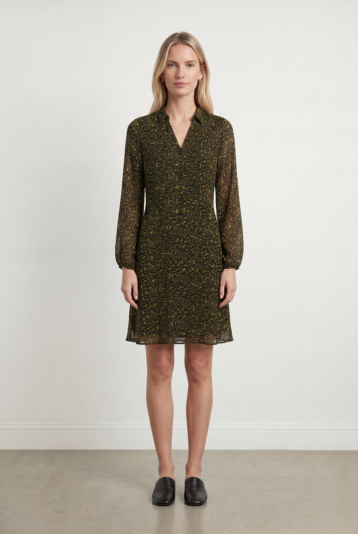 Robe Midi Noire et Jaune - Taille XS/34 de la marque One Step | PARAD113894 - Vendu par Paradigme - Image 1