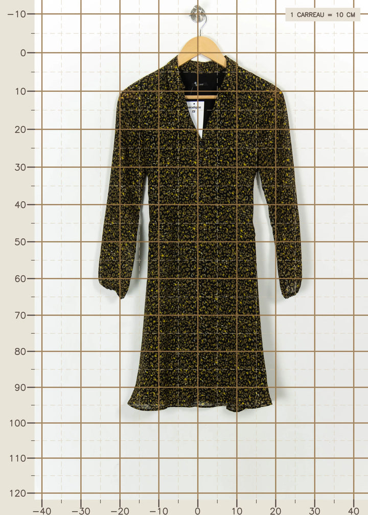 Robe Midi Noire et Jaune - Taille XS/34 de la marque One Step | PARAD113894 - Vendu par Paradigme - Image 4