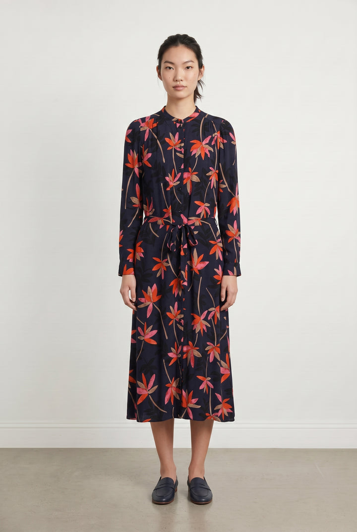 Robe Longue Bleu Marine et Rouge - Taille XS/34 de la marque Sézane | PARAD113895 - Vendu par Paradigme - Image 1