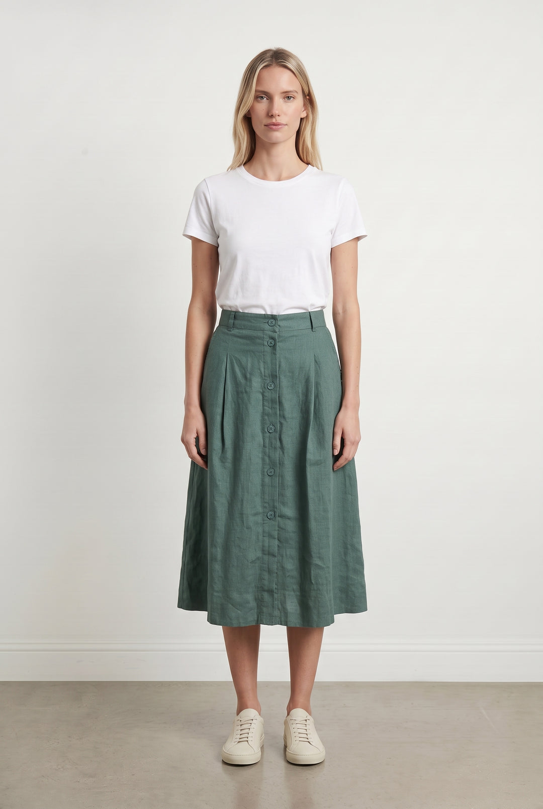 Jupe Midi Verte - Taille XS/34 de la marque Comptoir des Cotonniers | PARAD113896 - Vendu par Paradigme - Image 1