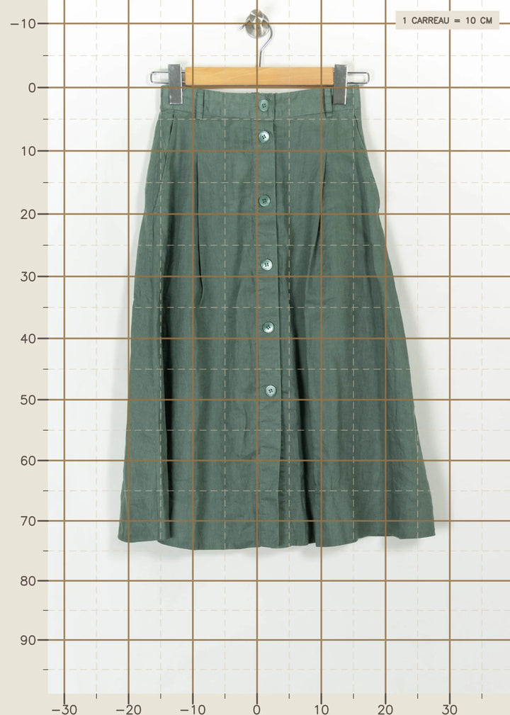 Jupe Midi Verte - Taille XS/34 de la marque Comptoir des Cotonniers | PARAD113896 - Vendu par Paradigme - Image 4