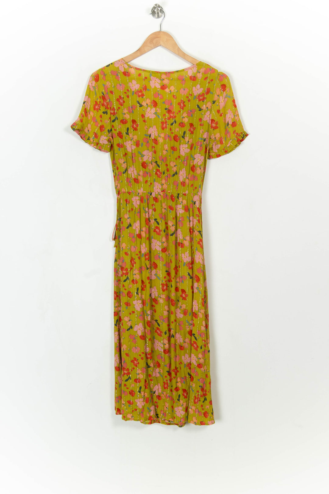 Robe portefeuille Jaune et Rose - Taille S/36 de la marque La Petite Etoile | PARAD113898 - Vendu par Paradigme - Image 5