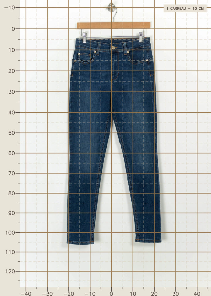 Jean Slim Bleu - Taille L/40 de la marque Liu Jo | PARAD113906 - Vendu par Paradigme - Image 4