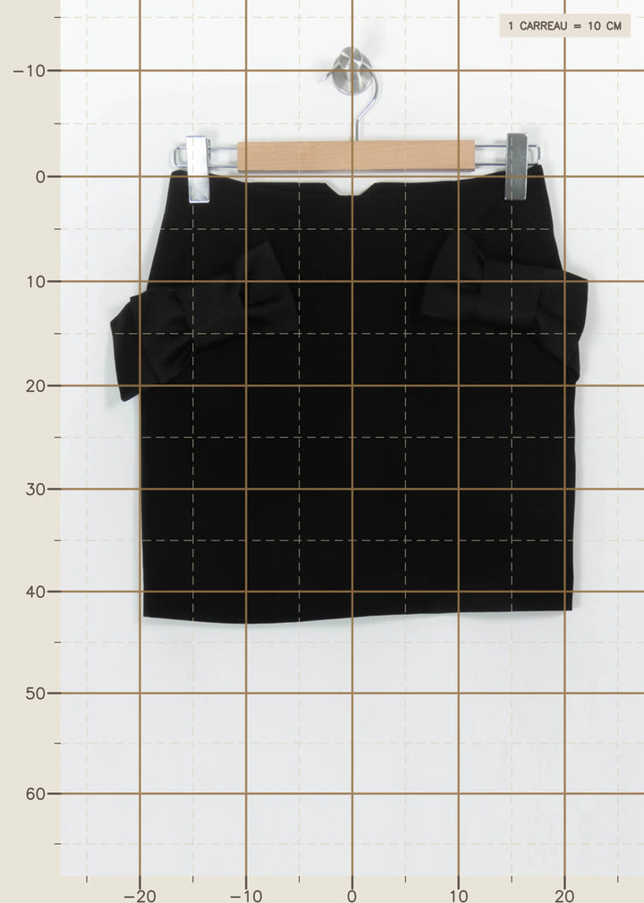 Jupe Courte Noire - Taille S/36 de la marque Claudie Pierlot | PARAD113908 - Vendu par Paradigme - Image 4