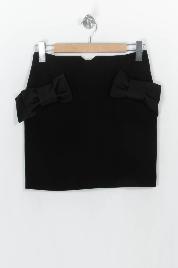 Jupe Courte Noire - Taille S/36 de la marque Claudie Pierlot | PARAD113908 - Vendu par Paradigme - Image 2