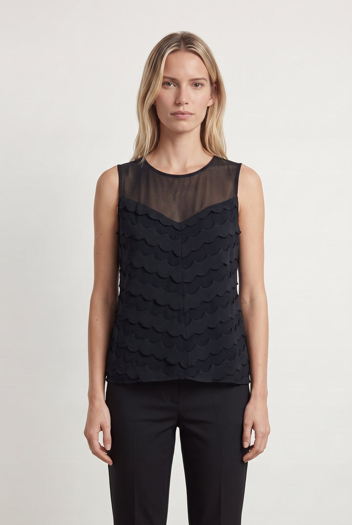 Débardeur Bleu - Taille S/36 de la marque Claudie Pierlot | PARAD113911 - Vendu par Paradigme - Image 1
