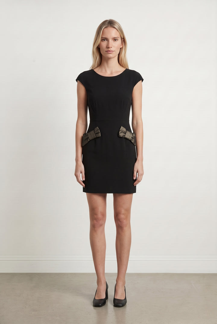 Robe Courte Noire et Dorée - Taille S/36 de la marque Claudie Pierlot | PARAD113913 - Vendu par Paradigme - Image 1