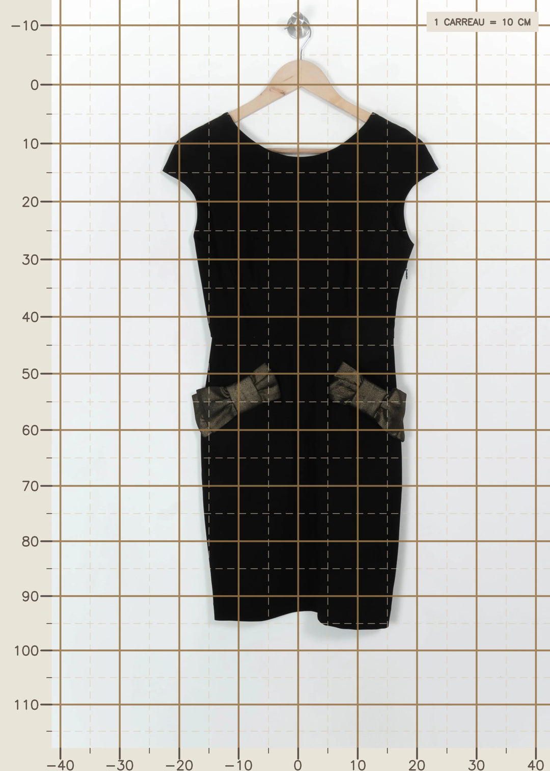 Robe Courte Noire et Dorée - Taille S/36 de la marque Claudie Pierlot | PARAD113913 - Vendu par Paradigme - Image 4