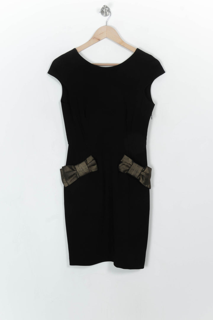 Robe Courte Noire et Dorée - Taille S/36 de la marque Claudie Pierlot | PARAD113913 - Vendu par Paradigme - Image 2