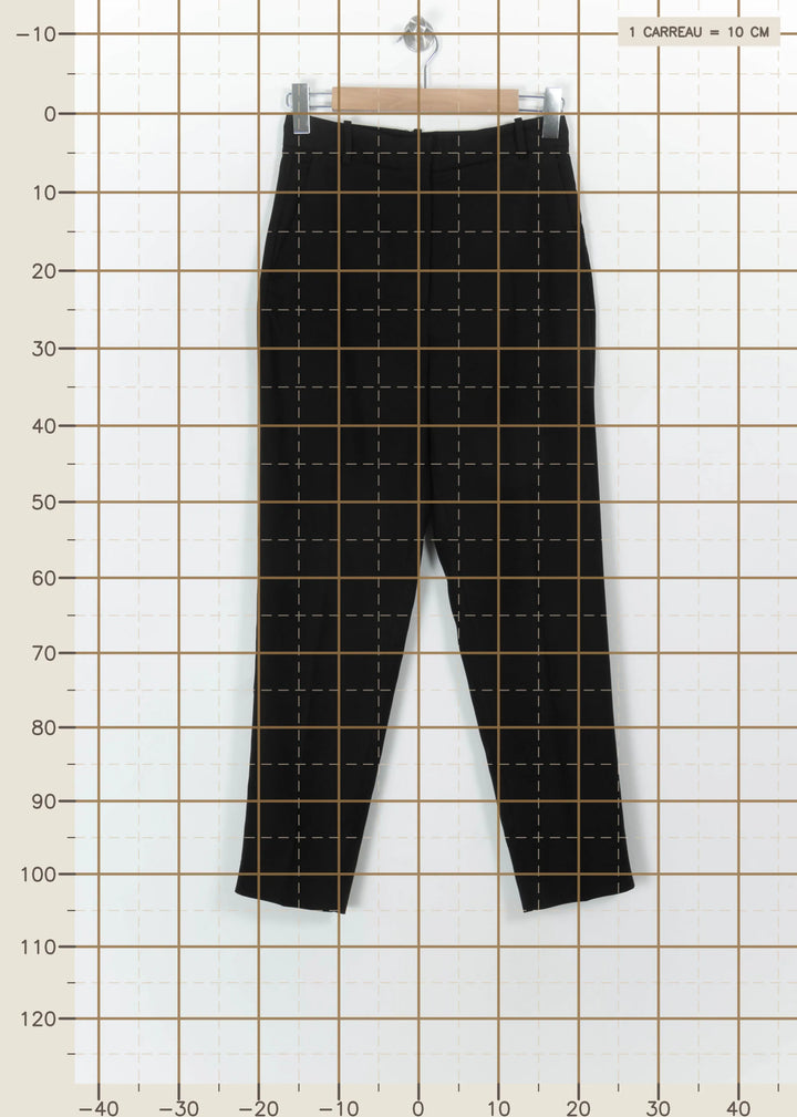 Pantalon Noir - Taille S/36 de la marque Sandro | PARAD113914 - Vendu par Paradigme - Image 4