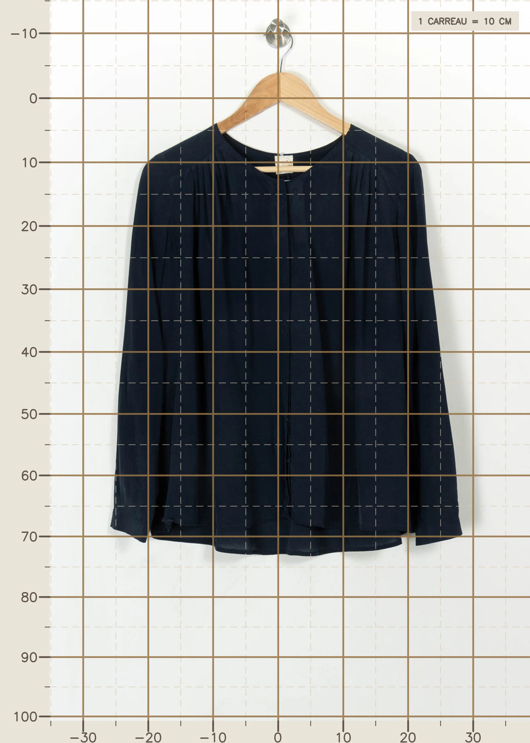 Blouse Bleue - Taille S/36 de la marque Des petits hauts | PARAD113916 - Vendu par Paradigme - Image 4