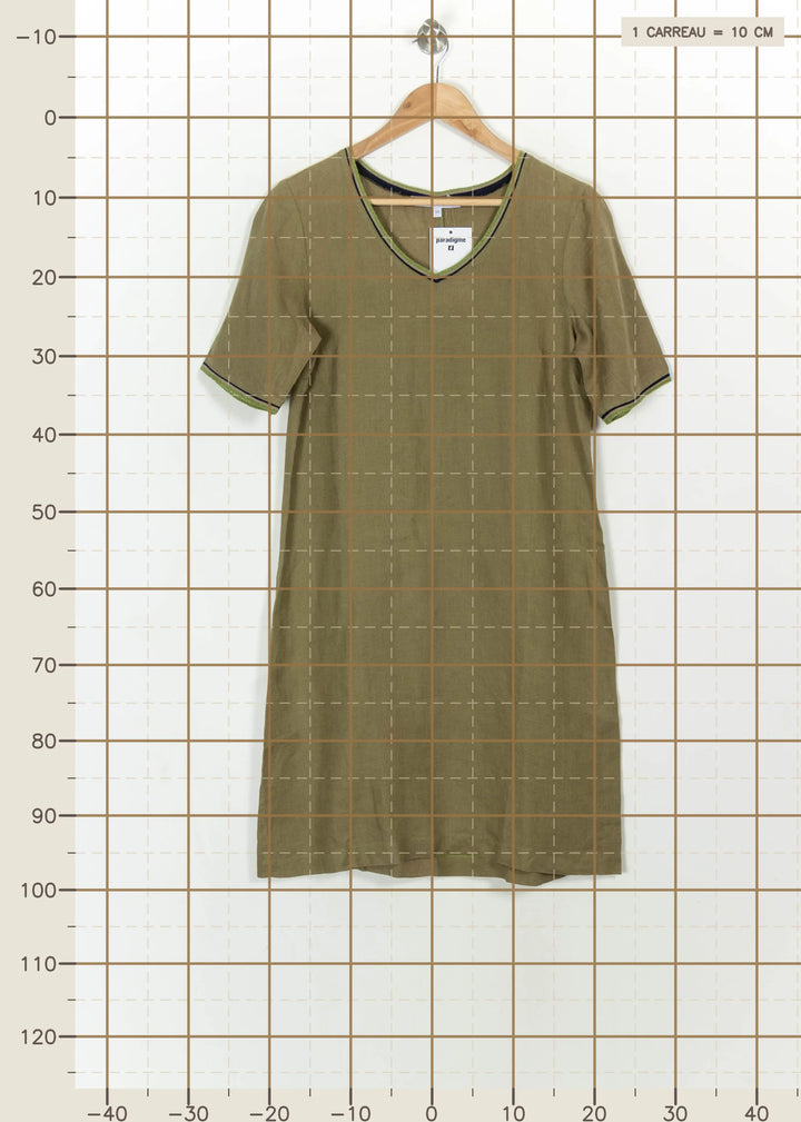 Robe Verte - Taille M/38 de la marque La Fée Maraboutée | PARAD113918 - Vendu par Paradigme - Image 4