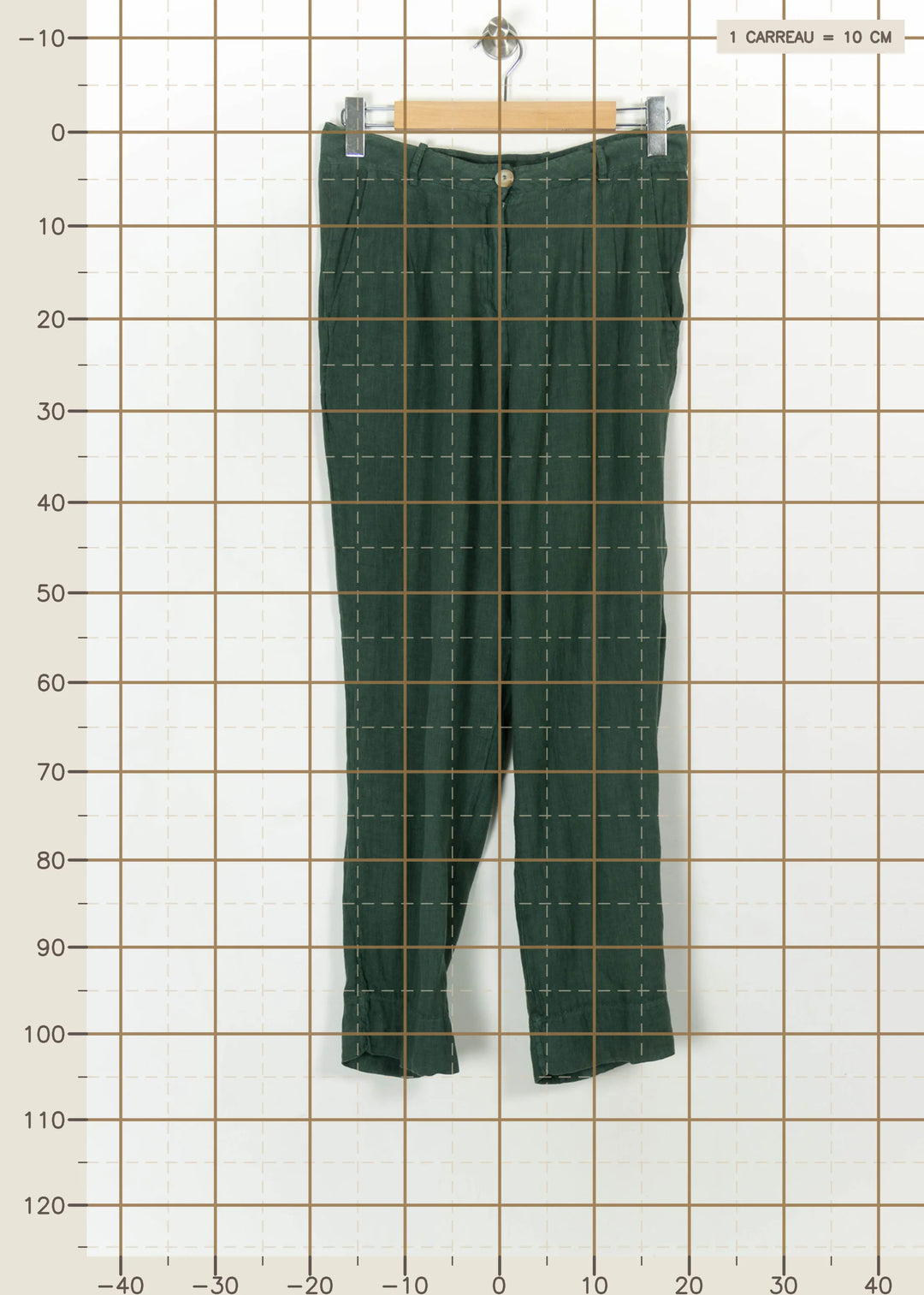 Pantalon Vert - Taille M/38 de la marque La Fée Maraboutée | PARAD113919 - Vendu par Paradigme - Image 4