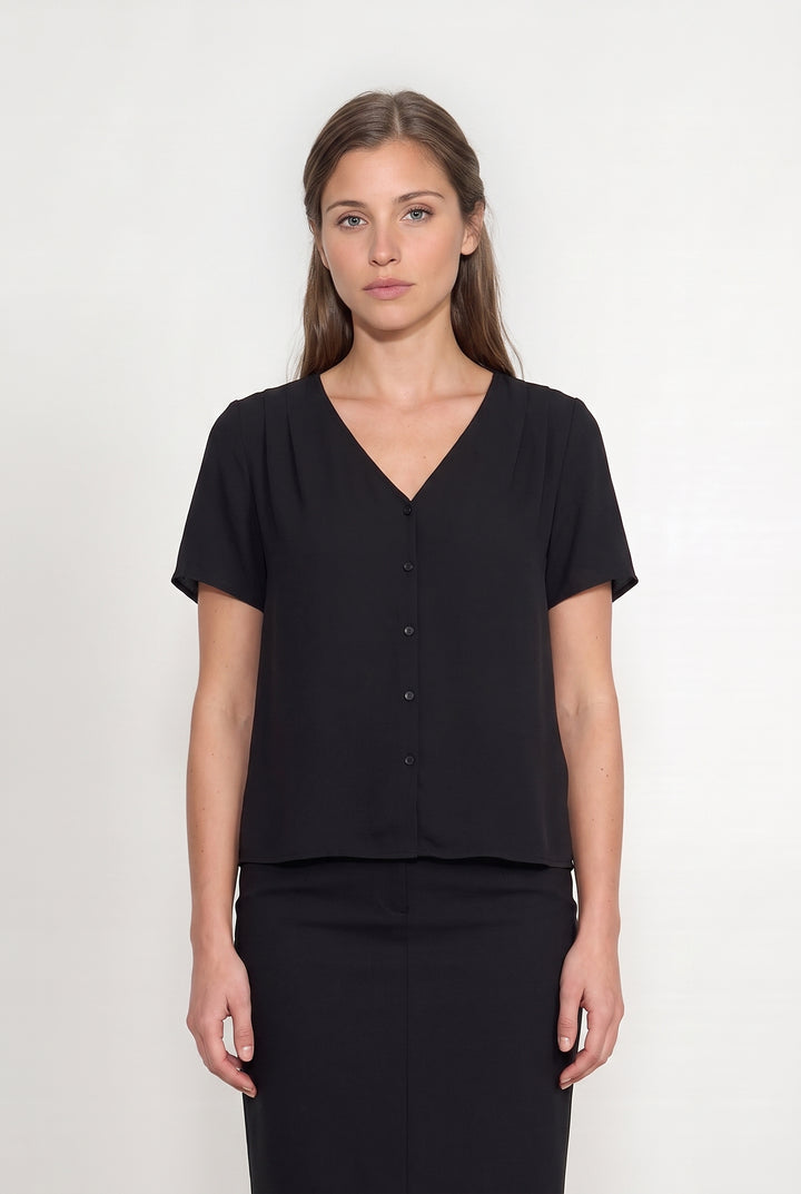 Blouse Noire - Taille M/38 de la marque Comptoir des Cotonniers | PARAD113920 - Vendu par Paradigme - Image 1