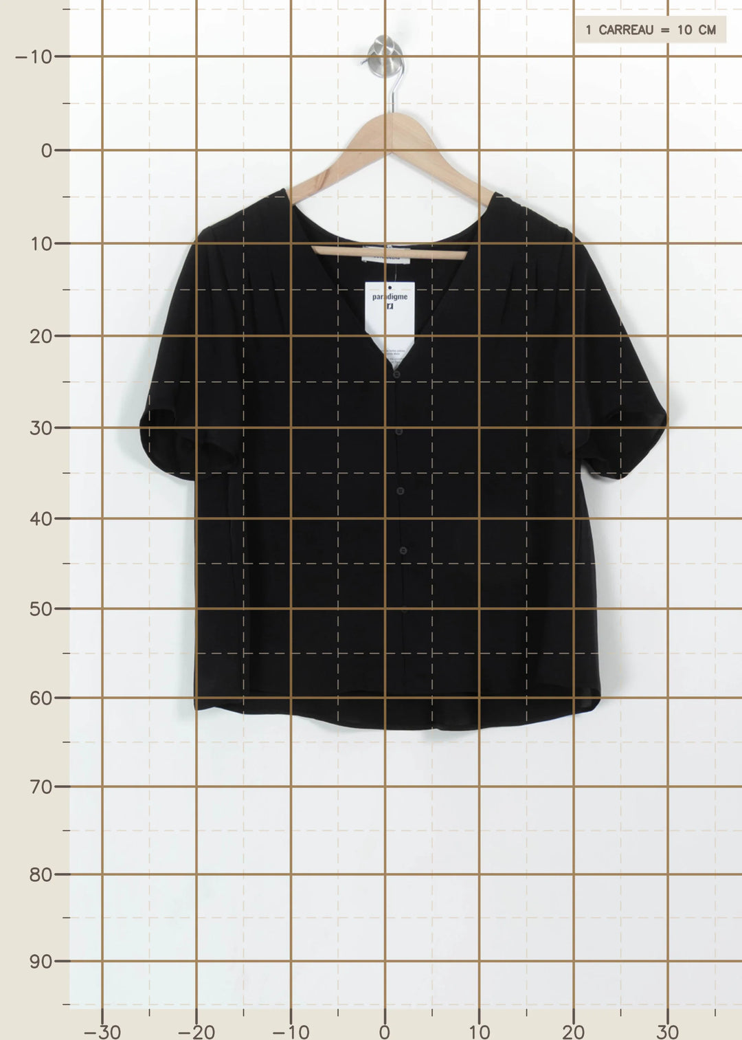 Blouse Noire - Taille M/38 de la marque Comptoir des Cotonniers | PARAD113920 - Vendu par Paradigme - Image 4