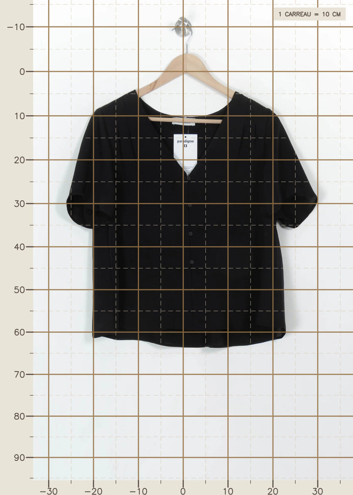 Blouse Noire - Taille M/38 de la marque Comptoir des Cotonniers | PARAD113920 - Vendu par Paradigme - Image 4